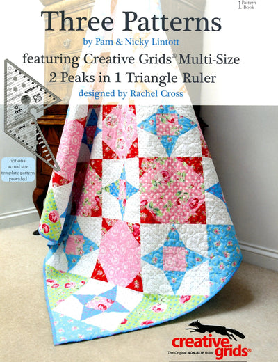 Three Patterns Book 1 - 2 Peaks in 1 Triangle Ruler - Softcover