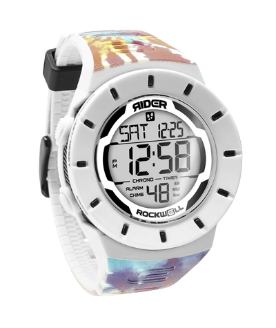 Coliseum Fit™ Forum - Samadelic Tie-Dye Edition Watch (White/Black) - Korvel