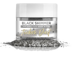 Tinker Dust Edible Glitter - Black, 5 grams