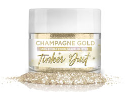 Tinker Dust Edible Glitter - Champagne Gold, 5g