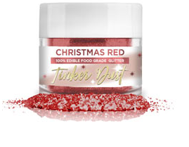 Tinker Dust Edible Glitter - Christmas Red, 5g