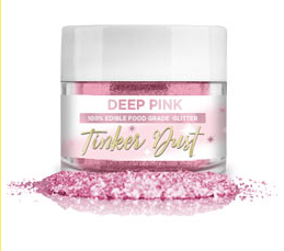 Tinker Dust Edible Glitter - Deep Pink, 5g
