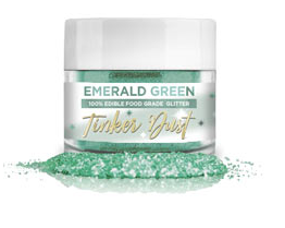 Tinker Dust Edible Glitter - Emerald Green, 5g