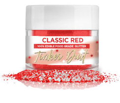 Tinker Dust Edible Glitter - Classic Red, 5g