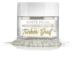 Tinker Dust Edible Glitter - White Pearl, 5g