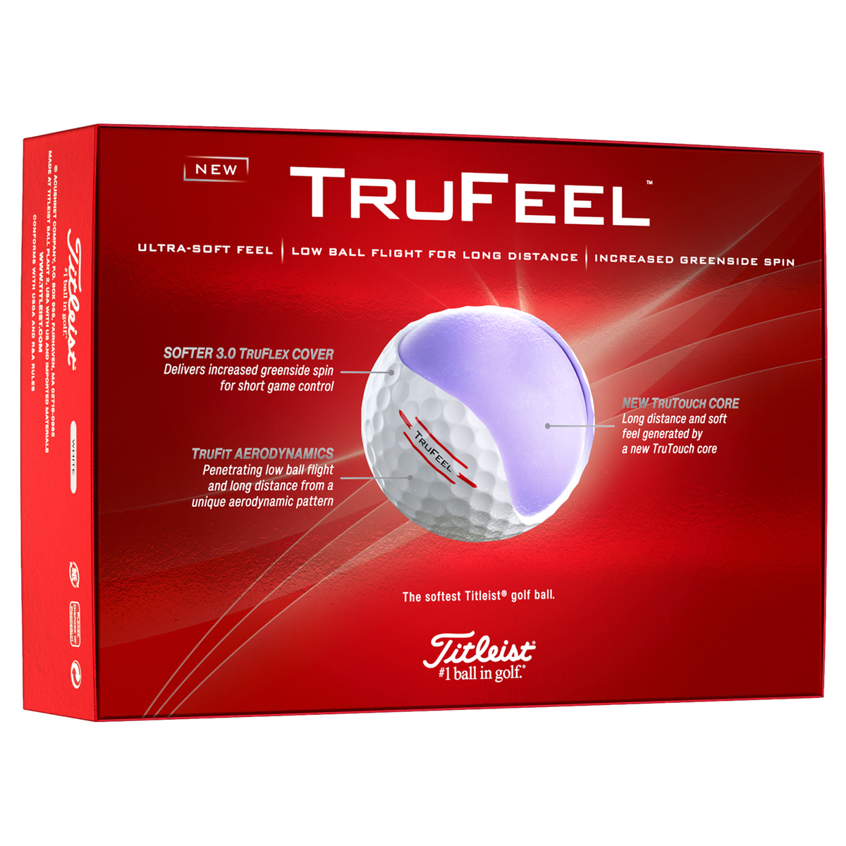Pelotas de golf Titleist TruFeel 2024