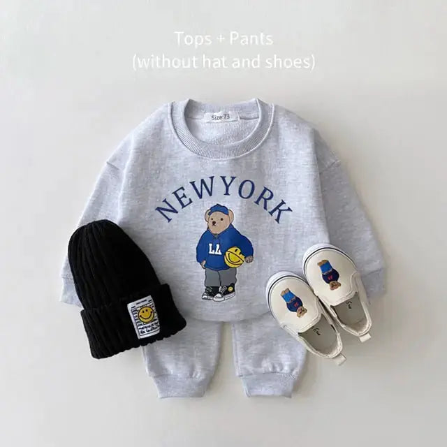 Conjunto de Sudadera y Pantalones Casual para Bebé