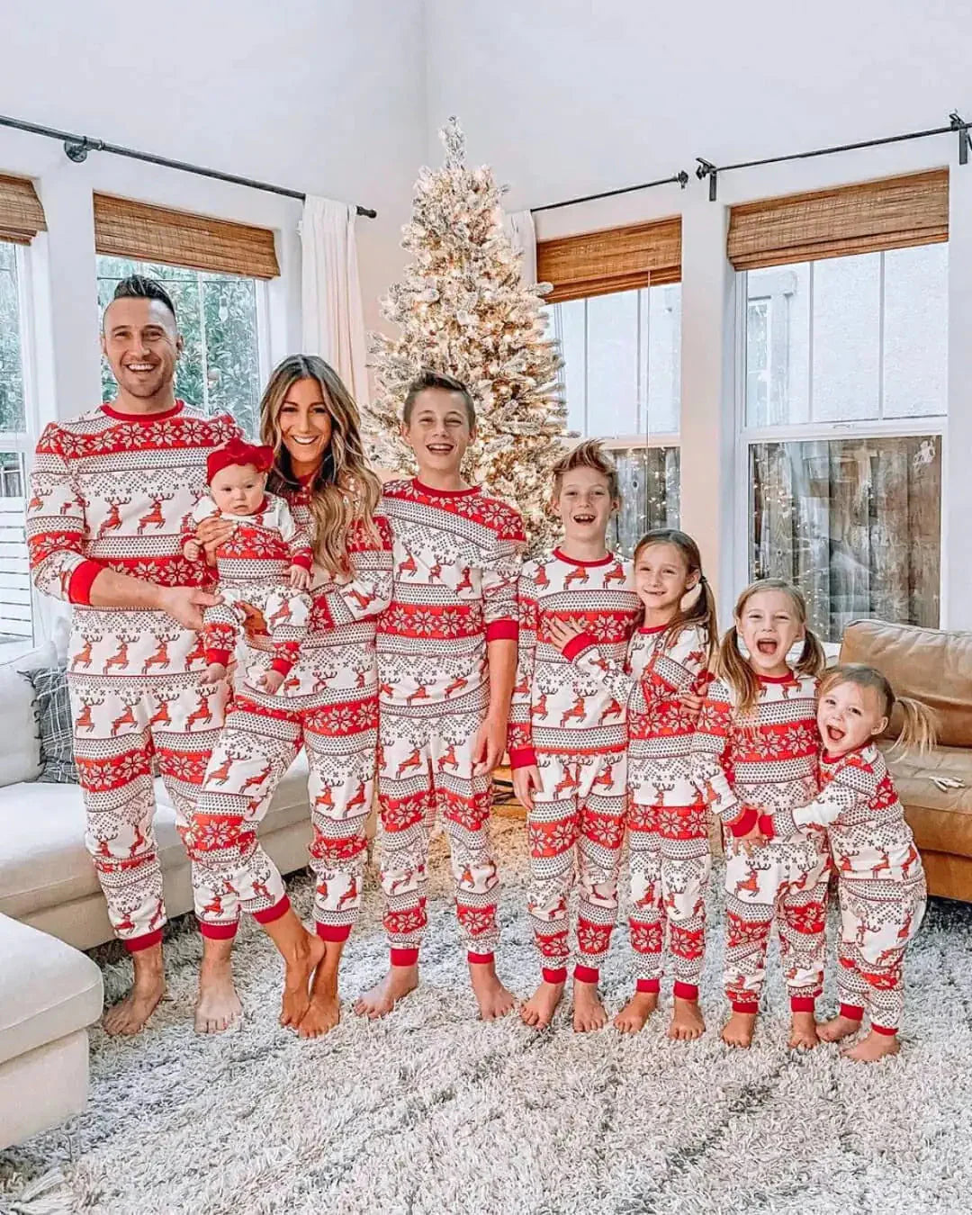 Conjunto de Pijamas Familiar de Navidad