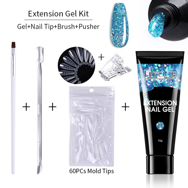 LILYCUTE Nail Extension Gel Set - Premium Nail Care