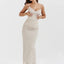 Vestido Elegante de Tirantes Espagueti Sin Espalda