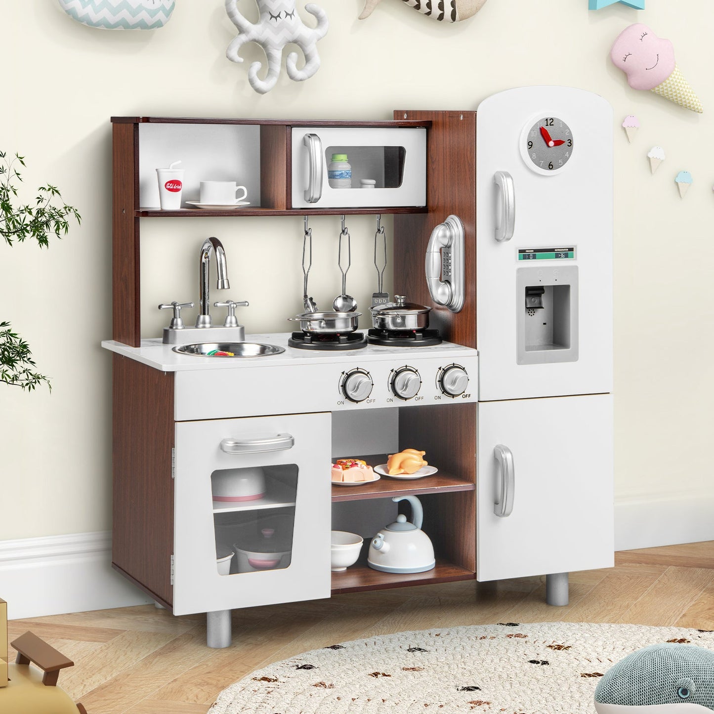 Juego de cocina para niños con sonidos y luces realistas