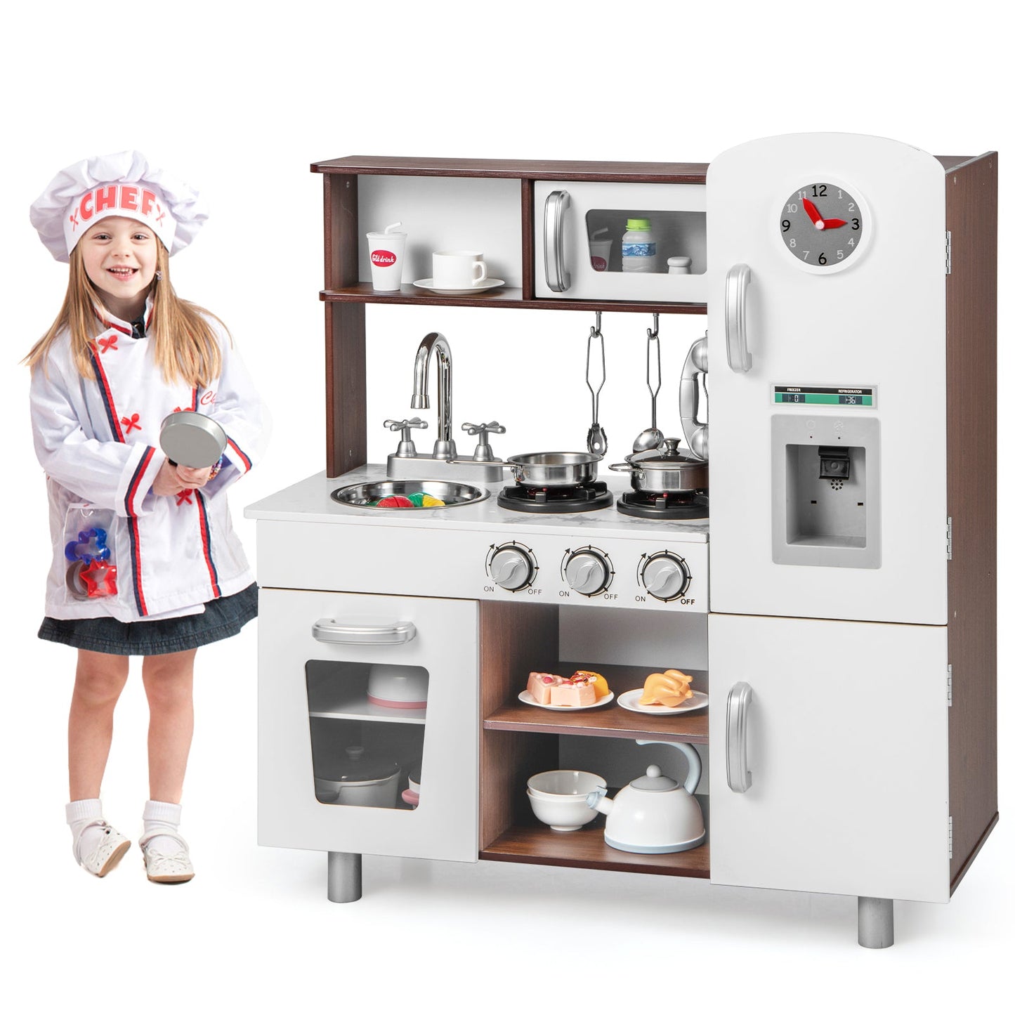 Juego de cocina para niños con sonidos y luces realistas