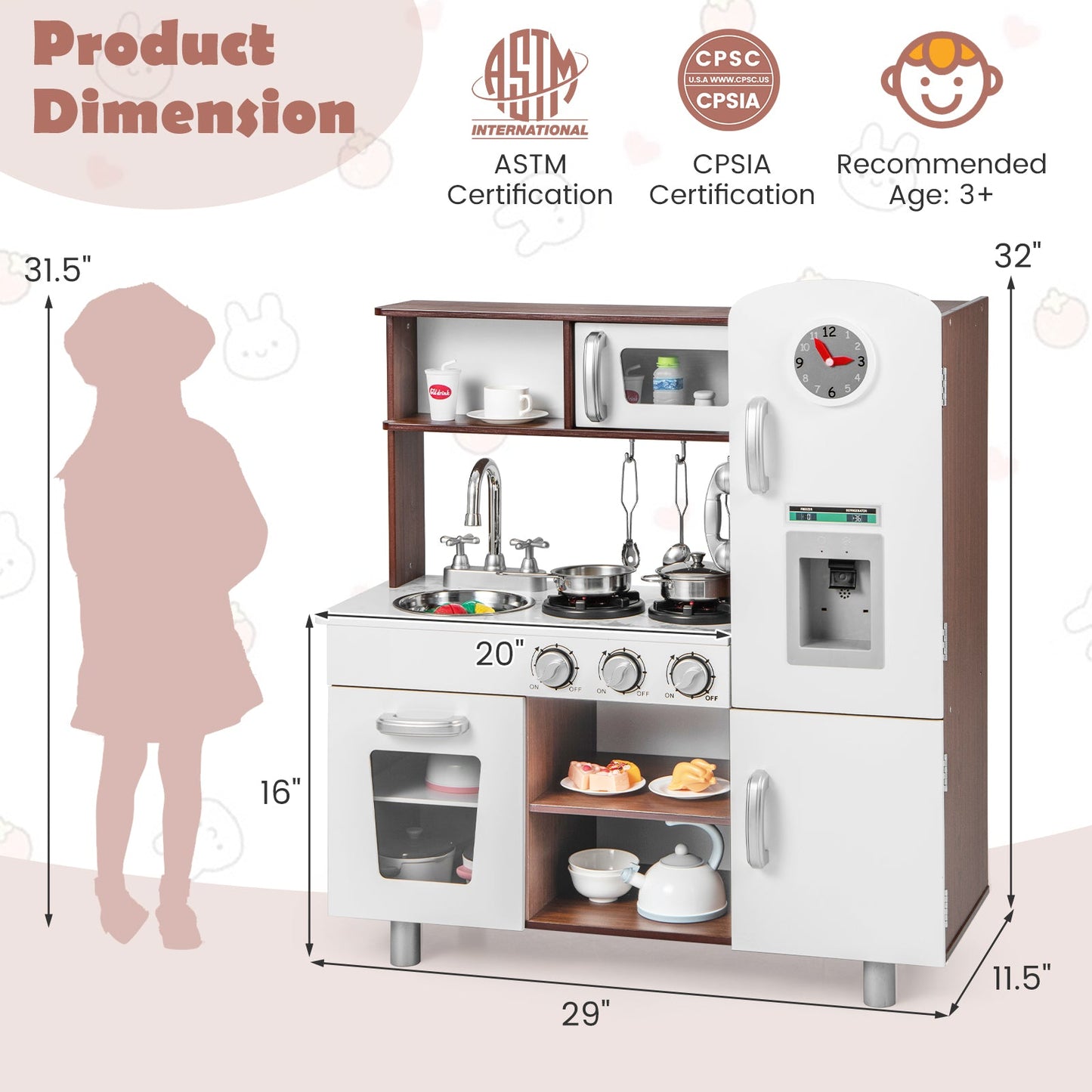 Juego de cocina para niños con sonidos y luces realistas