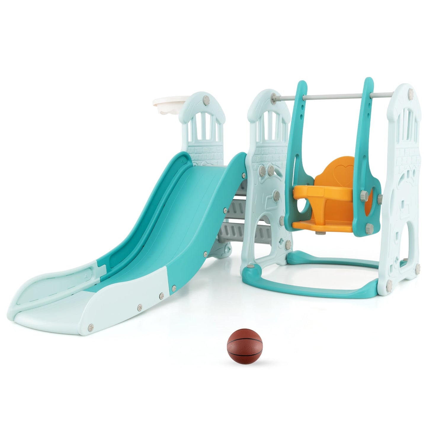 Toboggan et balançoire pour tout-petits avec caractéristiques ajustables