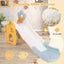 Foldable Slide with Basketball Hoop for Kids 3+