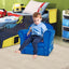 Toddler Upholstered Armchair - Blue with Solid Wood Frame