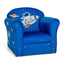 Toddler Upholstered Armchair - Blue with Solid Wood Frame