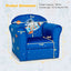 Toddler Upholstered Armchair - Blue with Solid Wood Frame