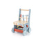 2-in-1 Toddler Wooden Push Walker with Activity Center