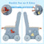2-in-1 Toddler Wooden Push Walker with Activity Center