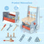 2-in-1 Toddler Wooden Push Walker with Activity Center