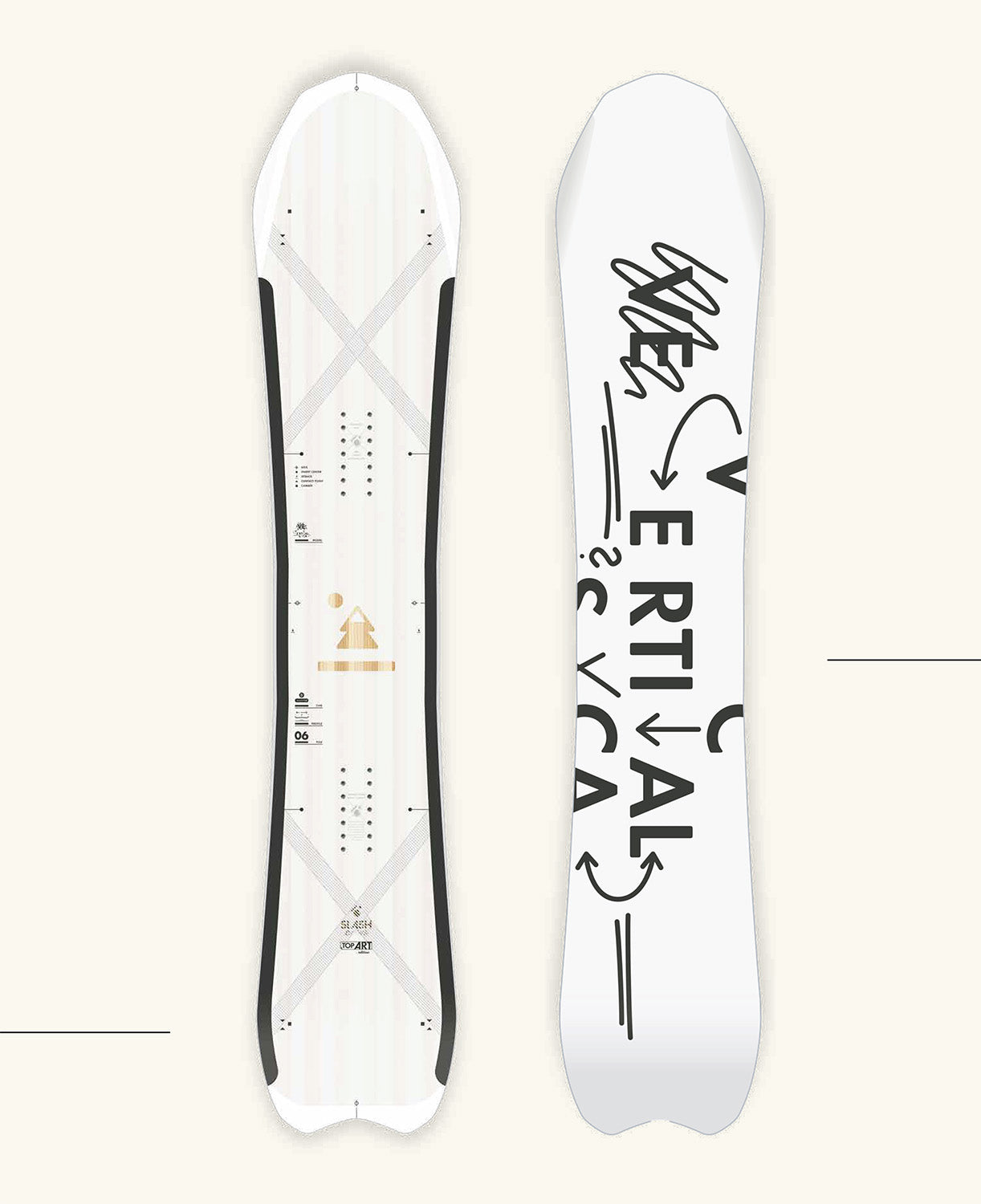 Slash by GiGi - Vertical Snowboard - Premium Performance