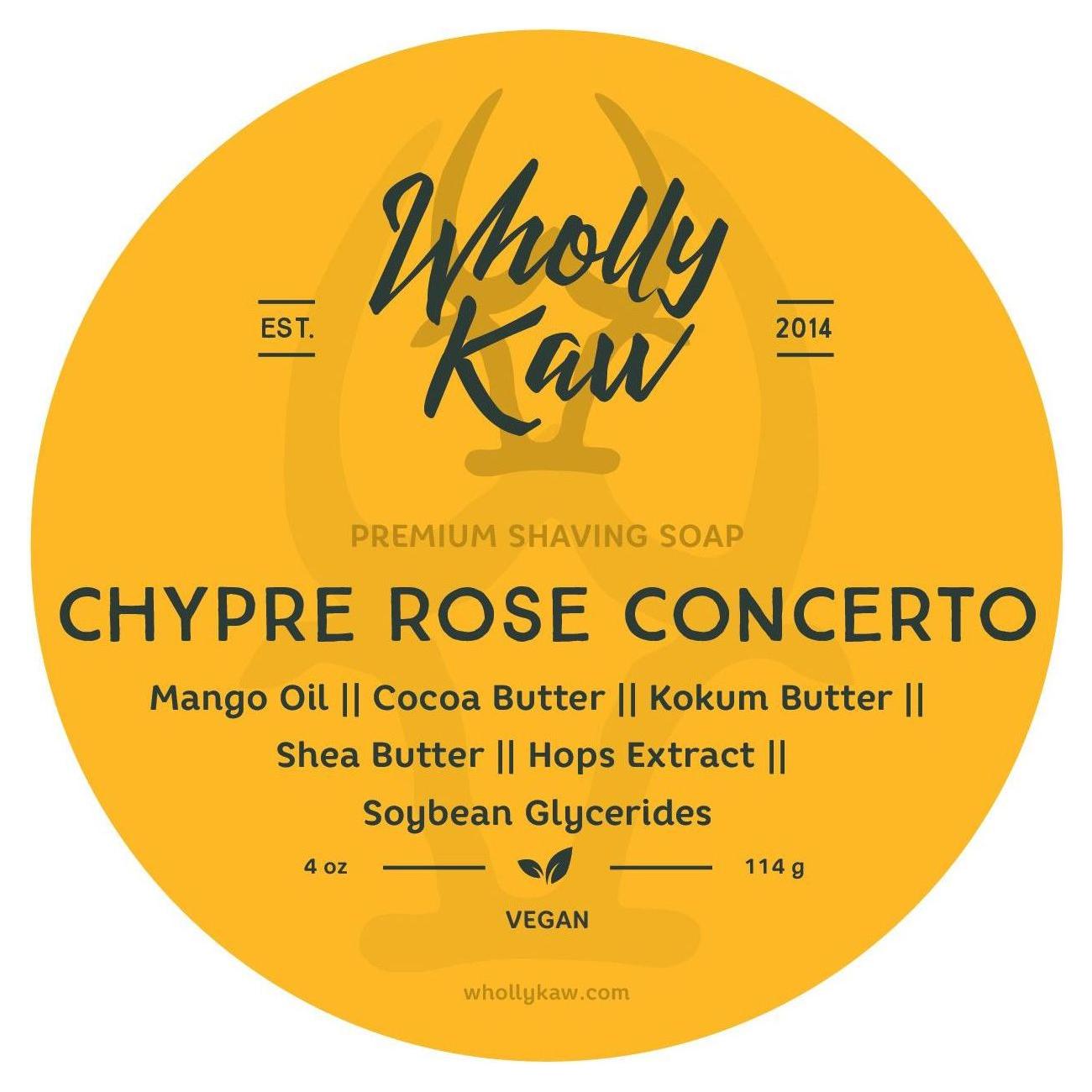 Colección de Afeitado Wholly Kaw Chypre Rose Concerto
