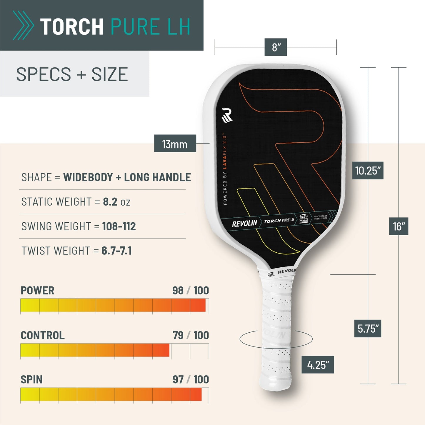 Ignite Power Pickleball Paddle by Torch - Korvel