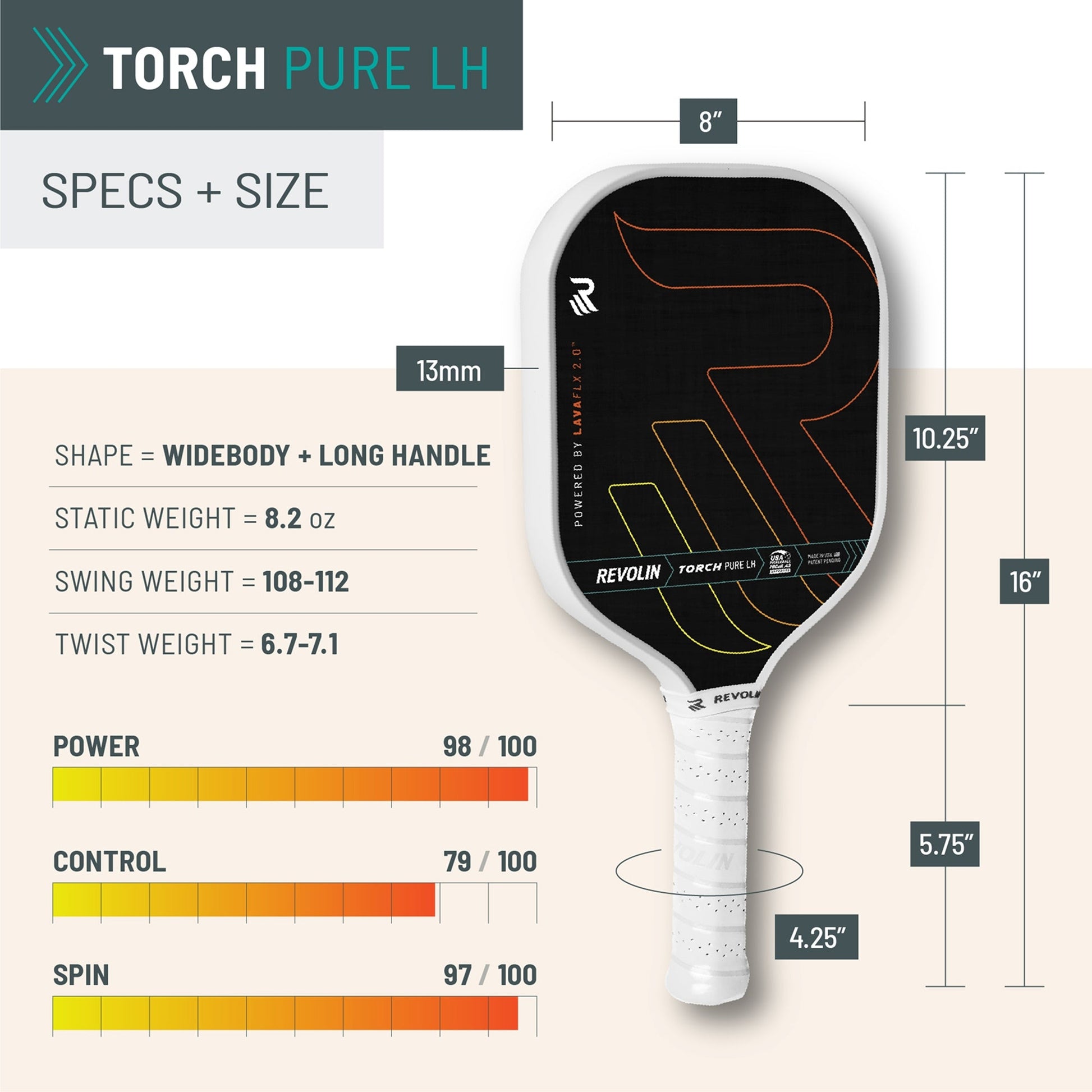 Ignite Power Pickleball Paddle by Torch - Korvel