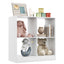 4-Cube Kids Bookcase with Open Shelves - White
