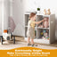 4-Cube Kids Bookcase with Open Shelves - White