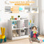 4-Cube Kids Bookcase with Open Shelves - White