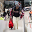 Sleek Red Sneaker Travel Duffle - Korvel