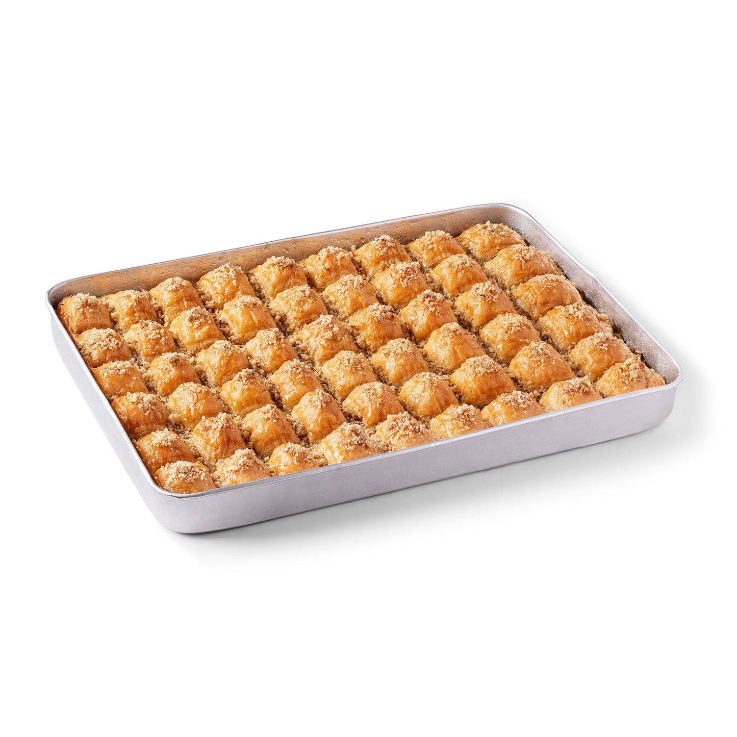 Baklava de Moda – Rebanada cuadrada con nueces, paquete para fiestas, 54 piezas, 2700 g