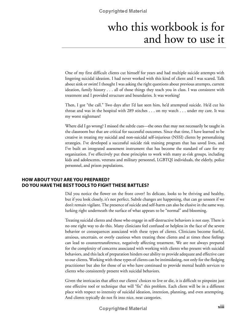 Treating Suicidal Clients & Self-Harm Behaviors: Assessments, Worksheets & Guides for Interventions and Long-Term Care (Spiral Bound) - Korvel