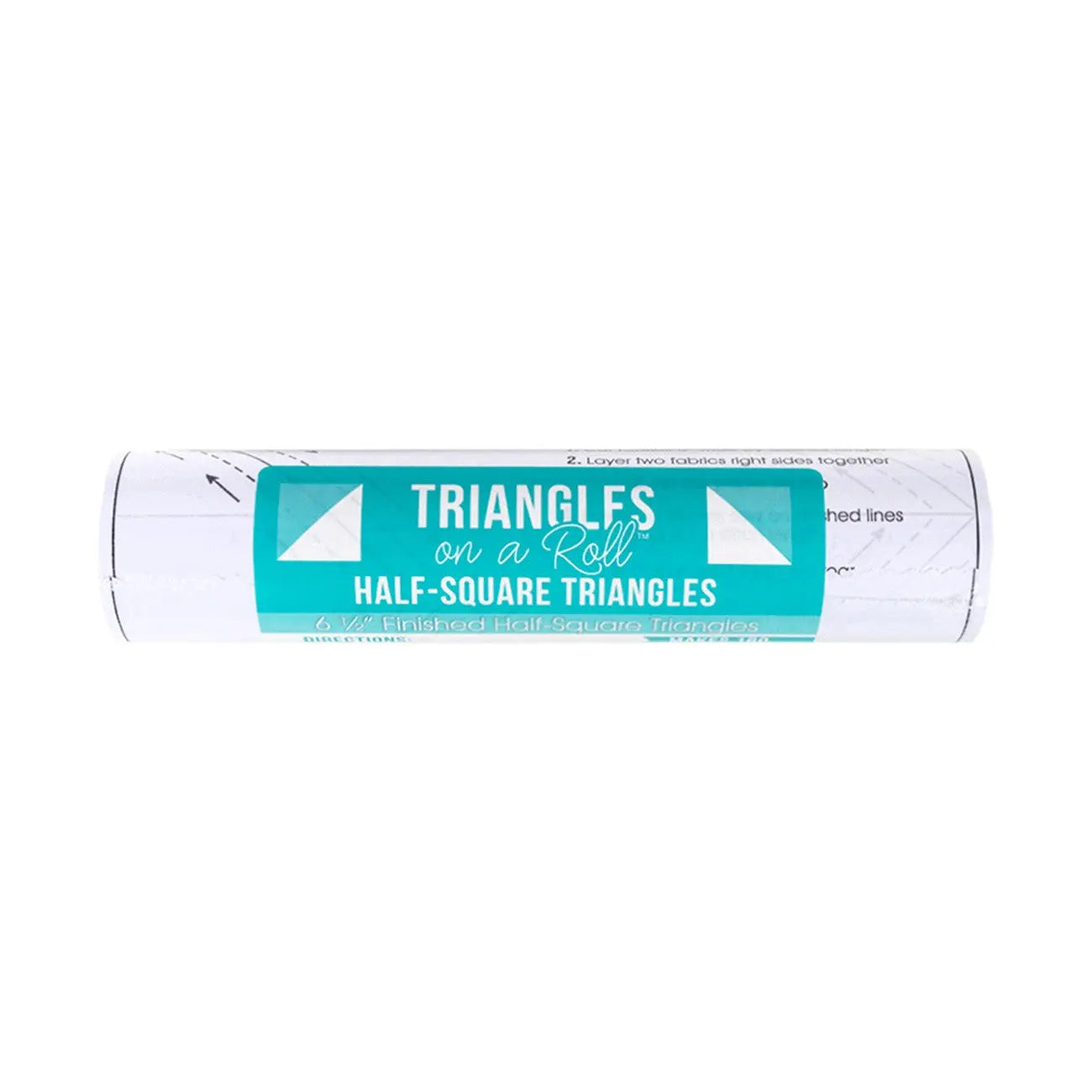 Triangles sur un rouleau de 6-1/2 pouces - Triangles demi-carrés finis