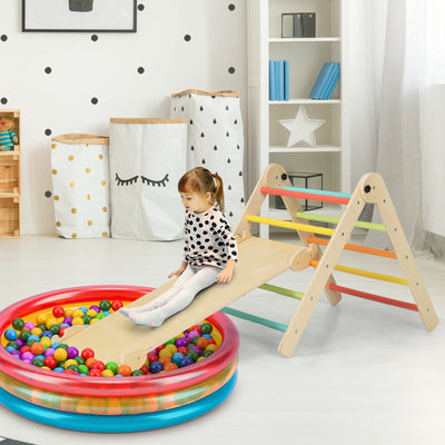Juego de Triángulo de Escalada Ajustable 3 en 1 para Niños - Multicolor