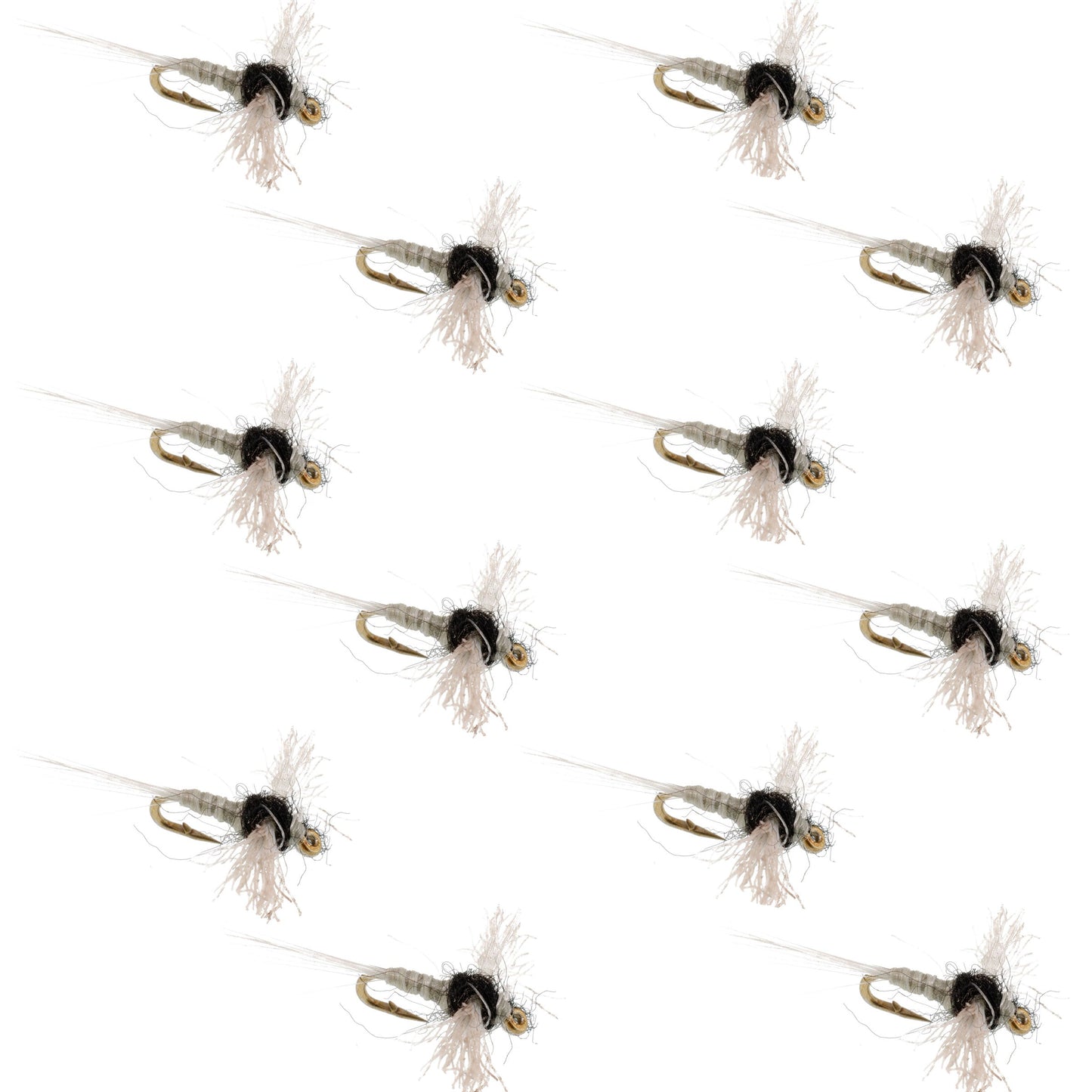 Mouches à ailes Z-Lon Trico Spinner - Taille 20 (Paquet de 12)
