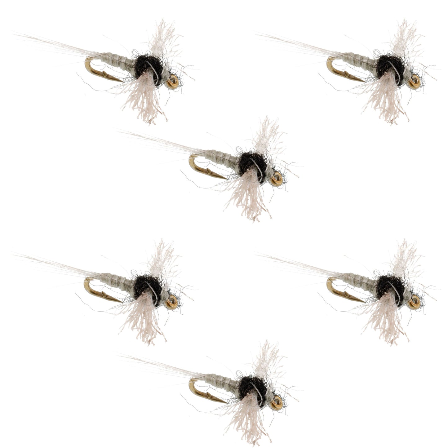 Mouches Trico Spinner Z-Lon - Taille 22 (Paquet de 6)