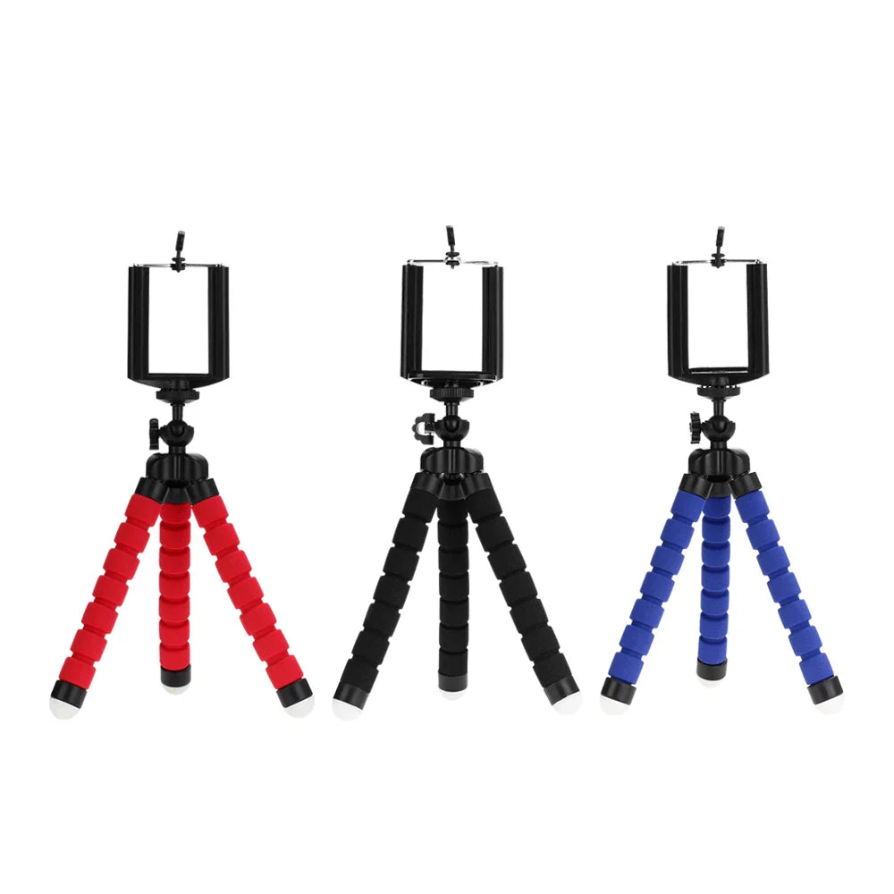 Tripods tripod for phone Mobile camera holder Clip smartphone monopod tripe stand octopus mini tripod stativ for phone - Korvel