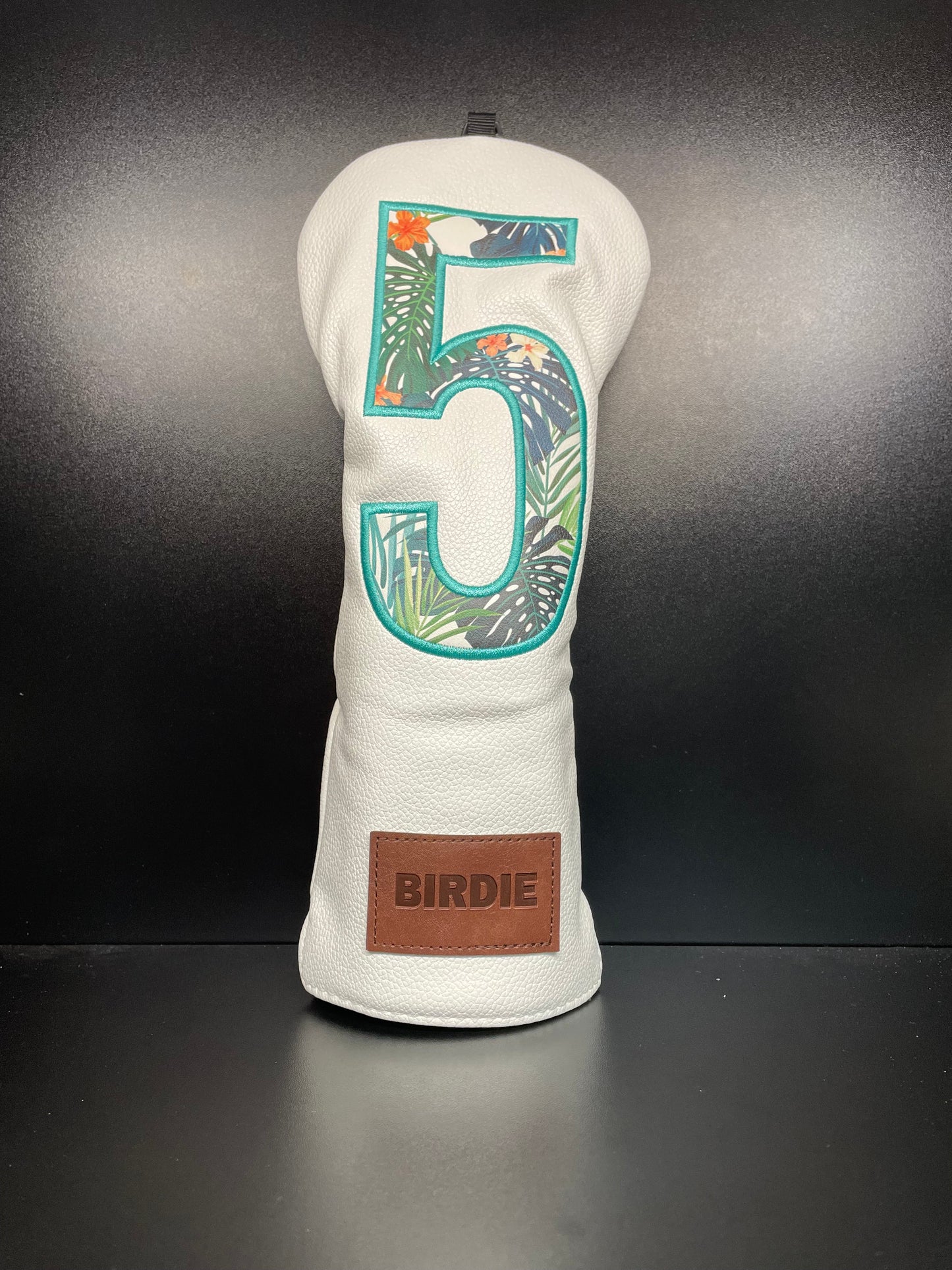 Funda para palo de golf con diseño floral tropical vibrante 2.0