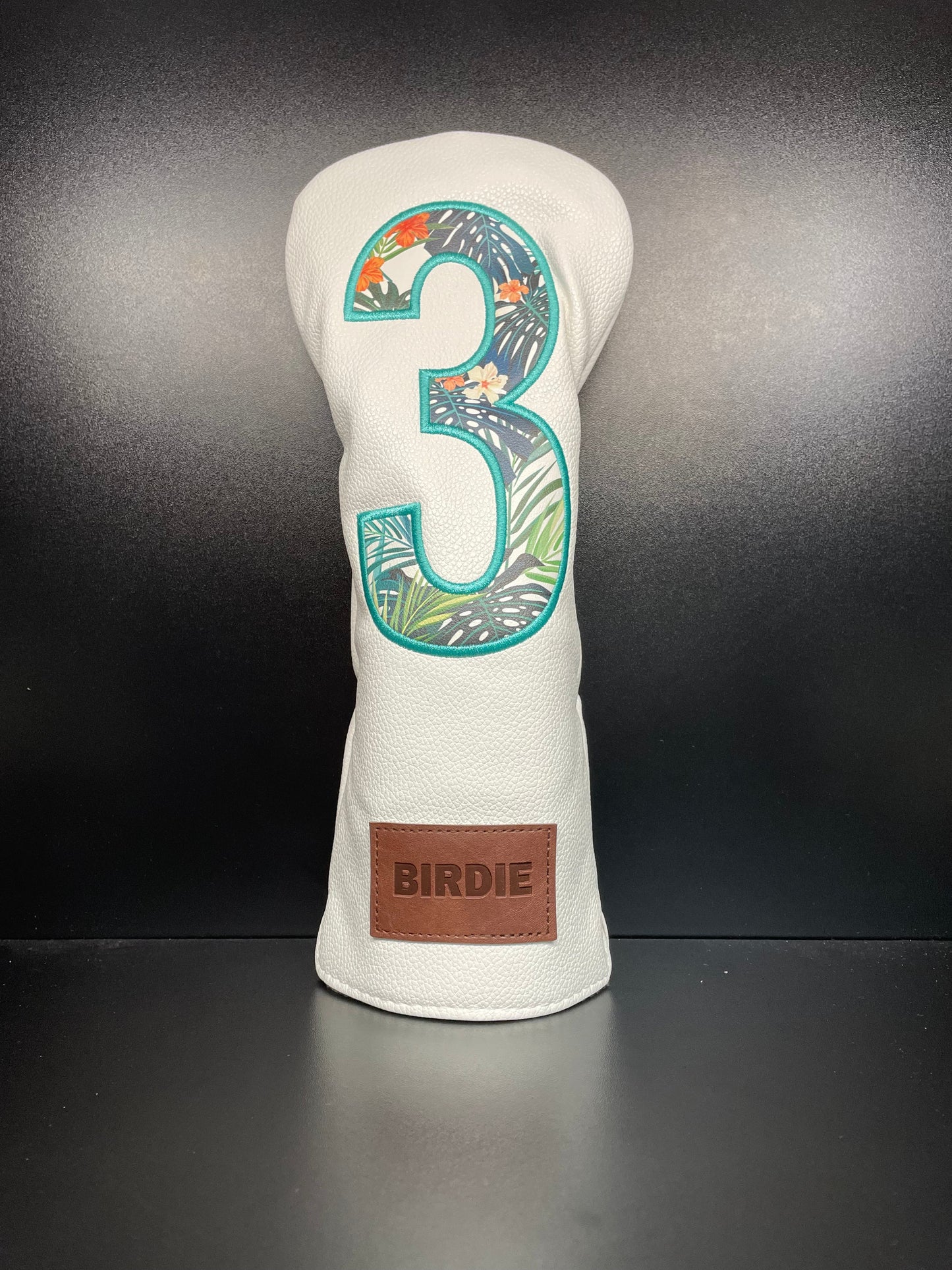 Funda para palo de golf con diseño floral tropical vibrante 2.0