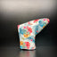 Couvre-club de golf à motif floral tropical vibrant