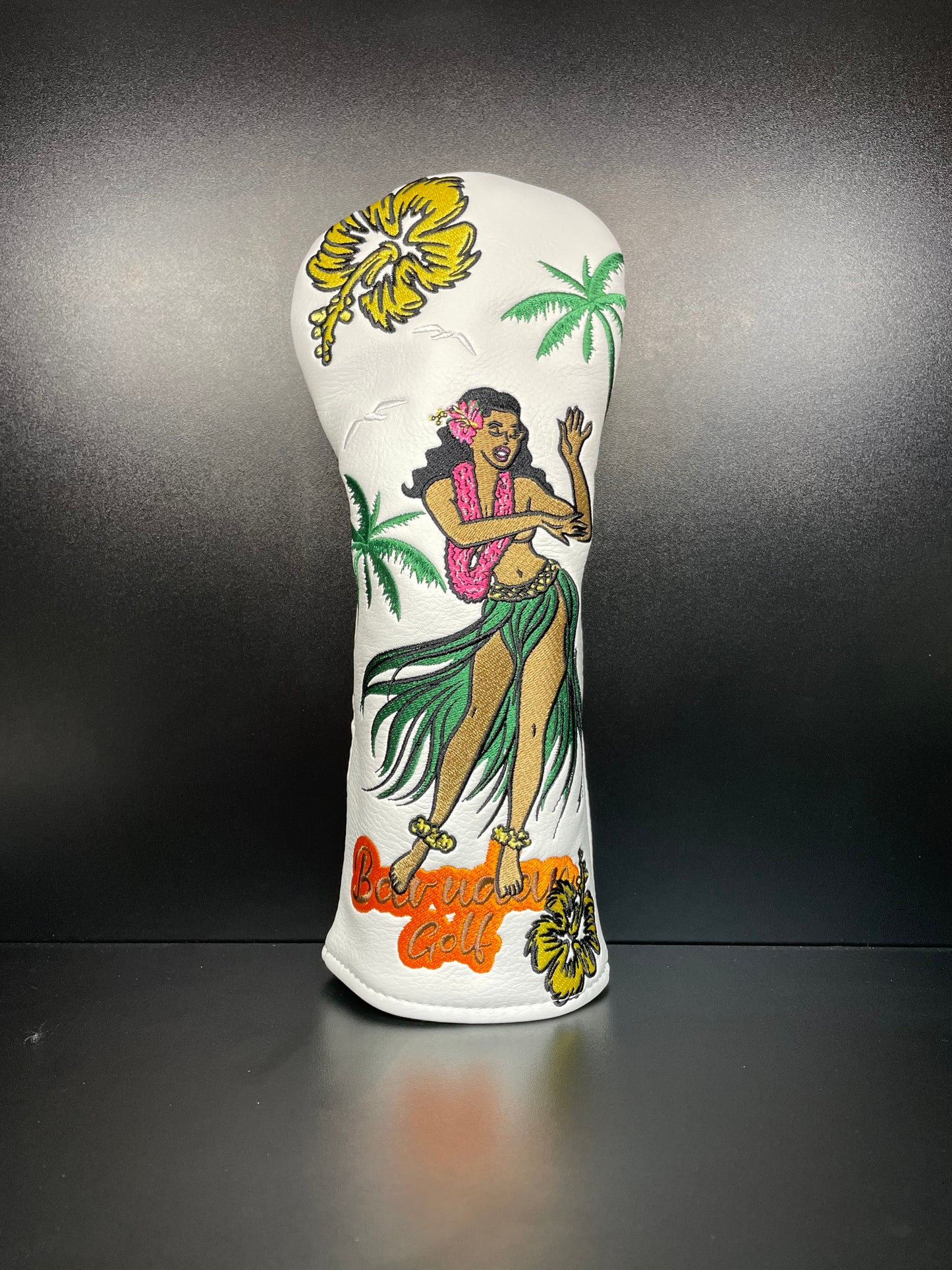 Couvre-club de golf motif Hula Girl tropicale et vibrante