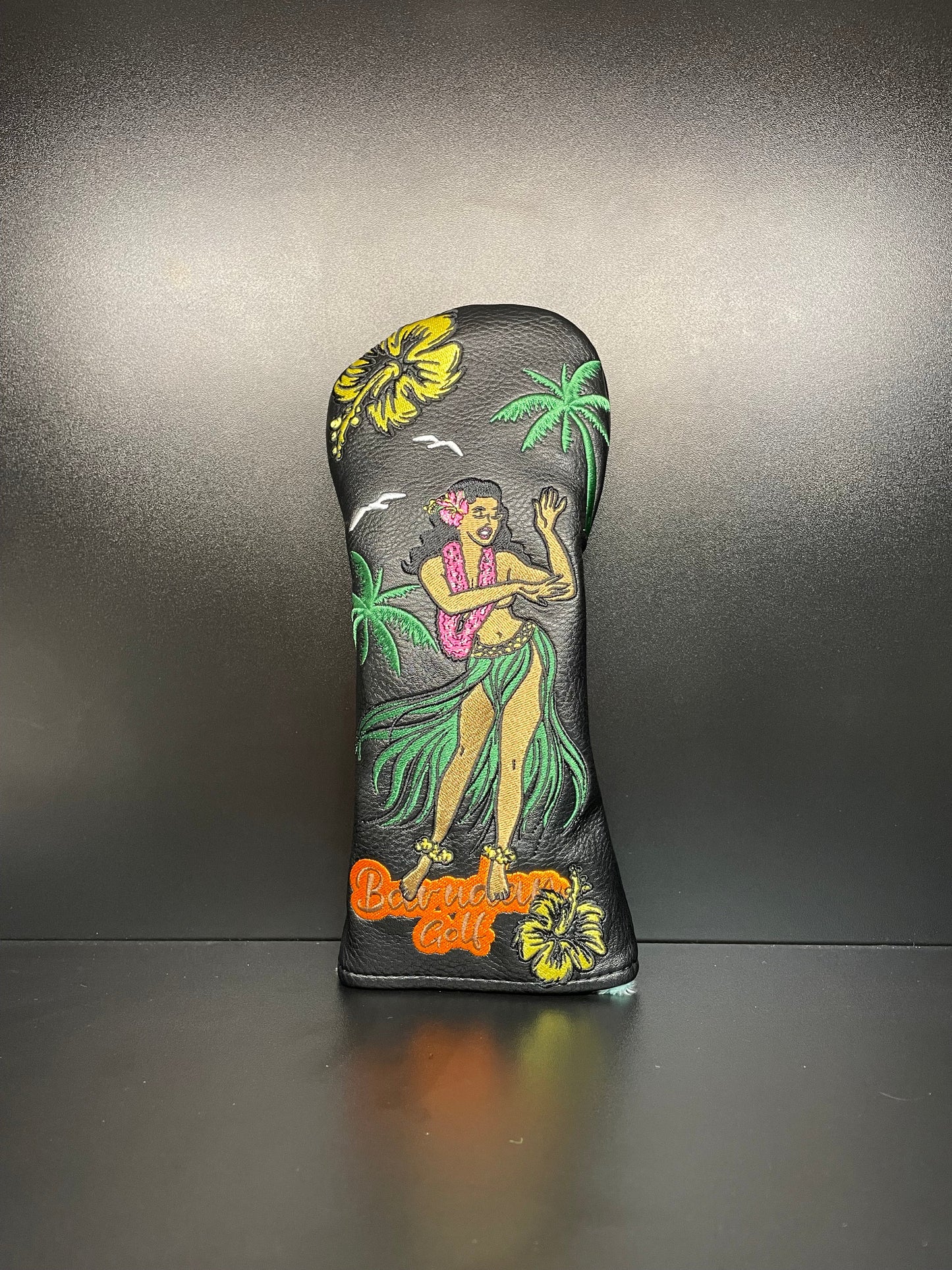 Couvre-club de golf motif Hula Girl tropicale et vibrante