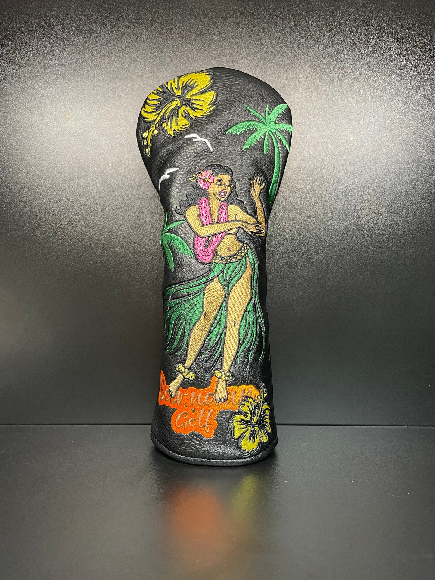 Couvre-club de golf motif Hula Girl tropicale et vibrante