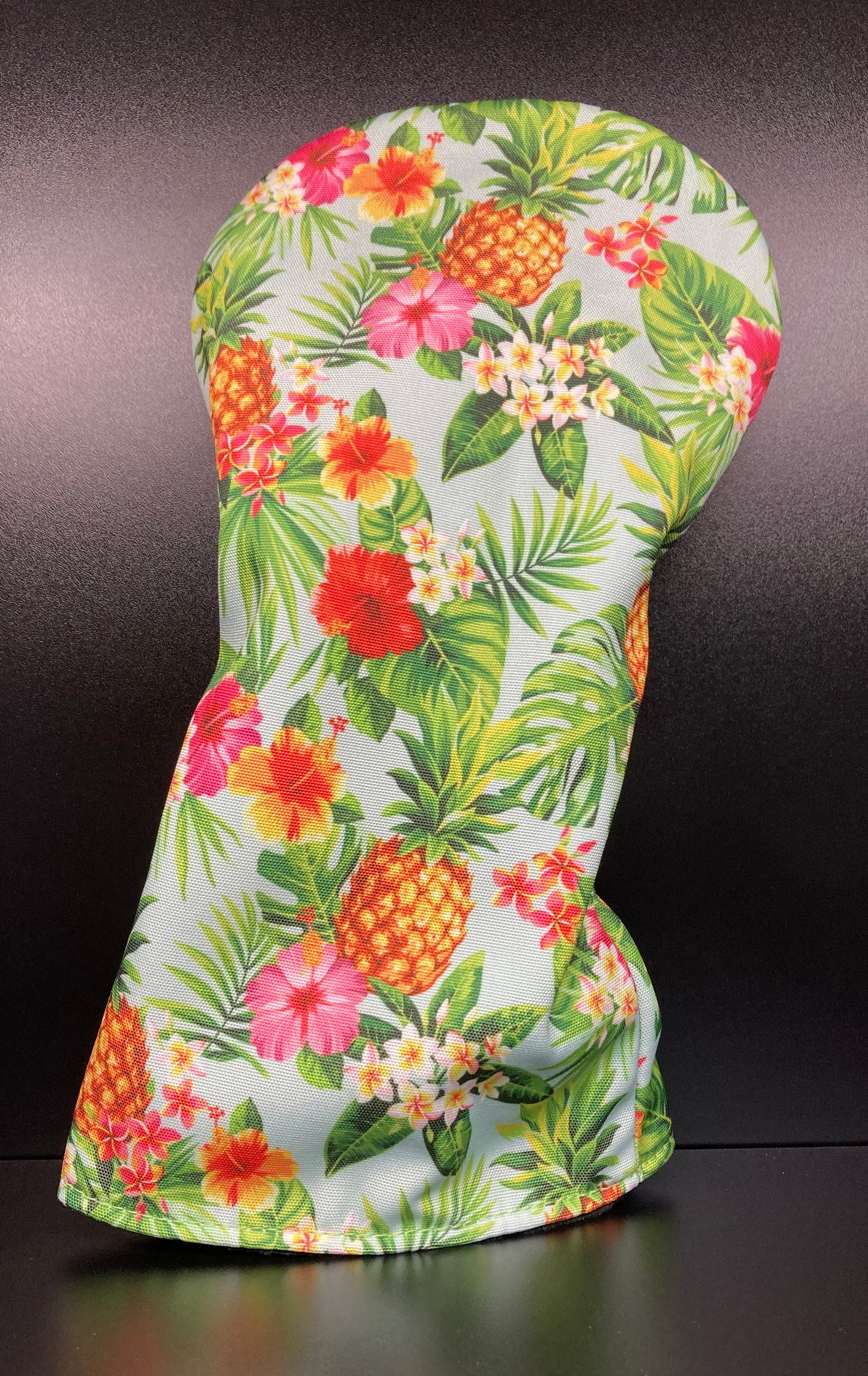 Funda para palo de golf con diseño de piña tropical vibrante