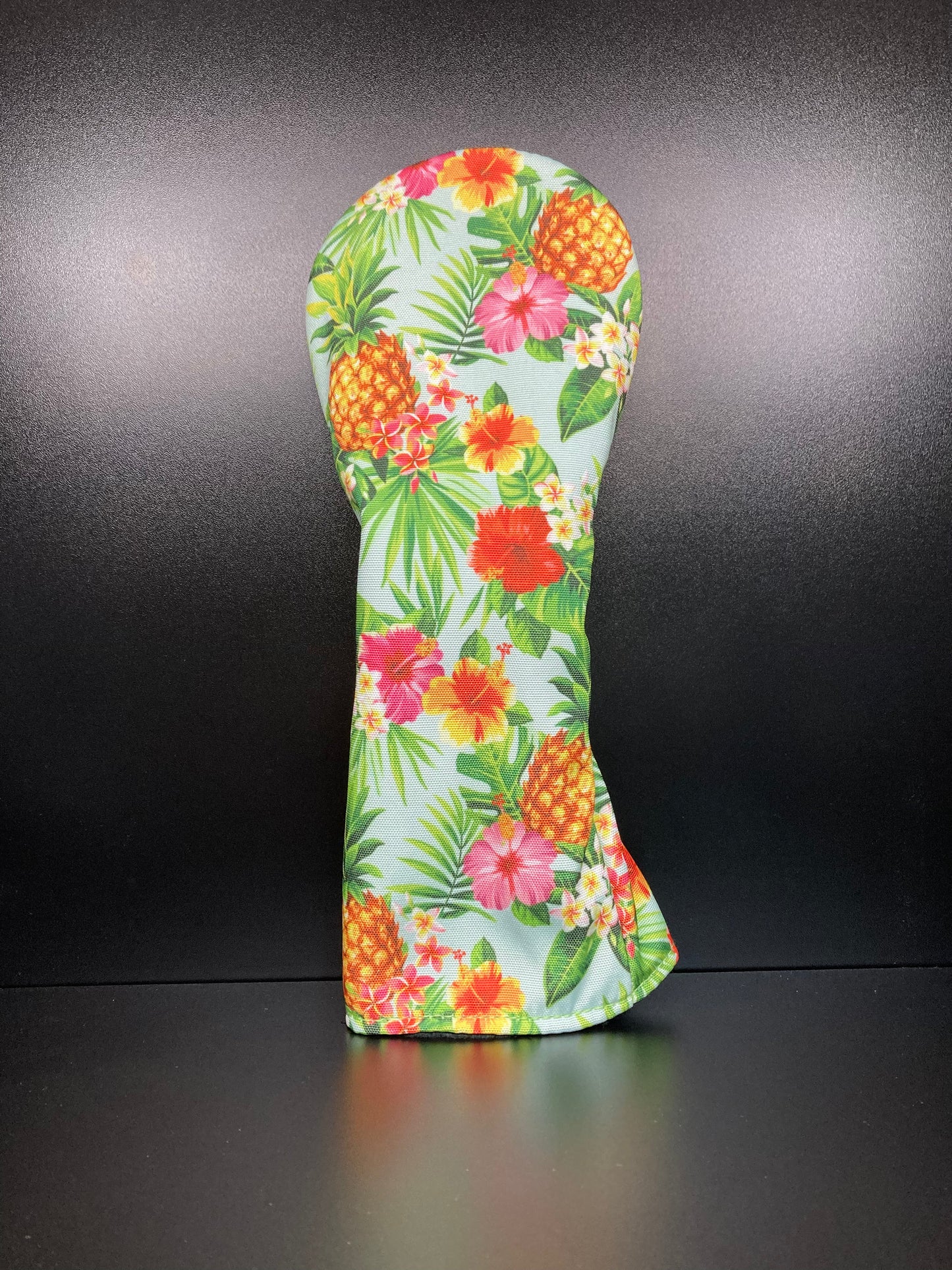 Funda para palo de golf con diseño de piña tropical vibrante