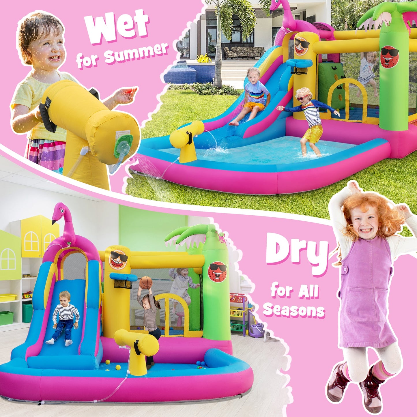 Premium Inflatable Bounce Castle with Water Slide