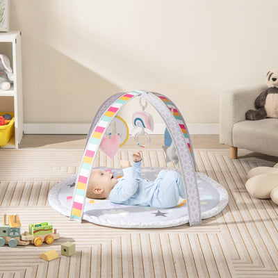 Tapis de jeu pour bébé Gbruno 7-en-1 avec jouets détachables